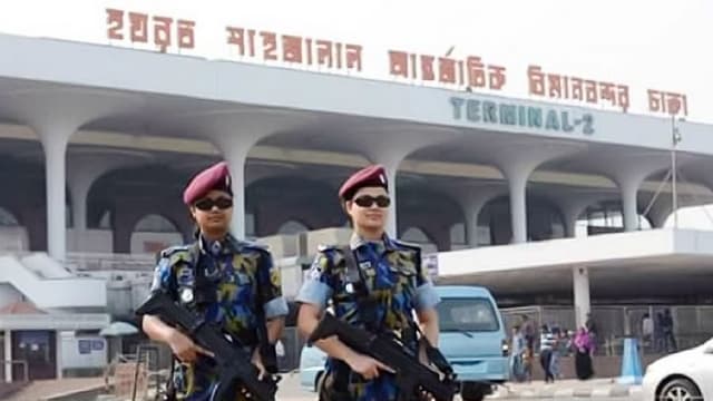 বিমানবন্দরসহ সারা দেশে নিরাপত্তা জোরদার