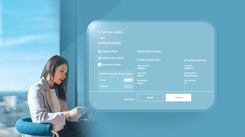 Cathay Cargo enhances customer booking experience