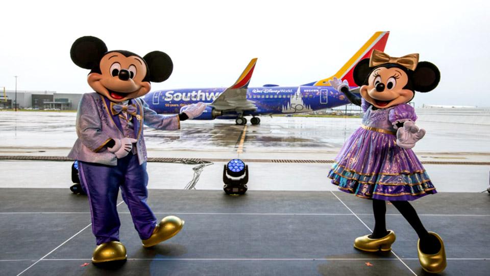 Southwest, Disney World celebrate joint 50th birthday