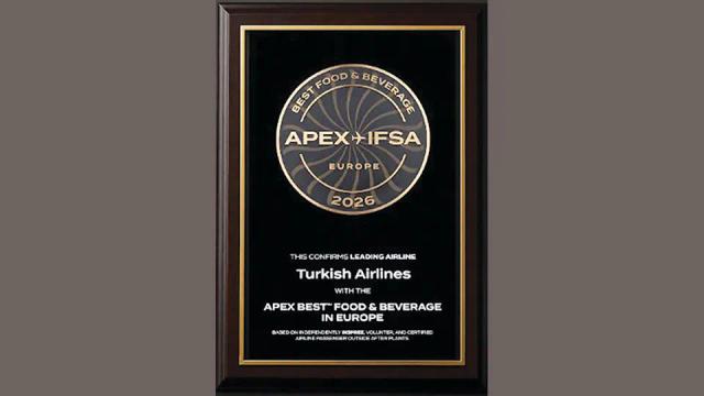 Turkish Airlines named Best F&B Airline in Europe for fifth time