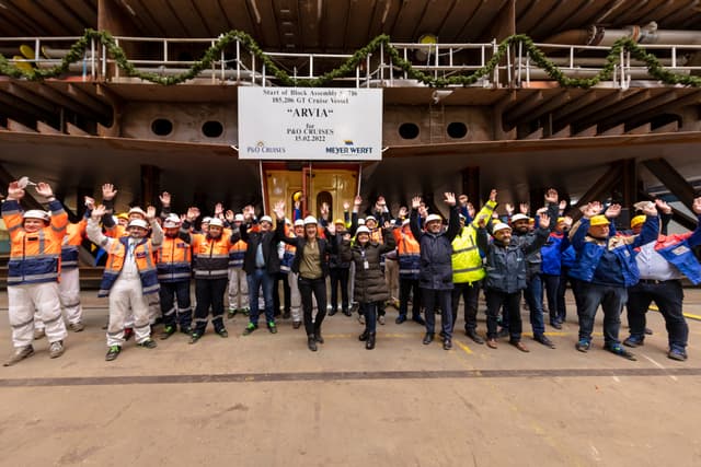 Keel laid for P&O Cruises