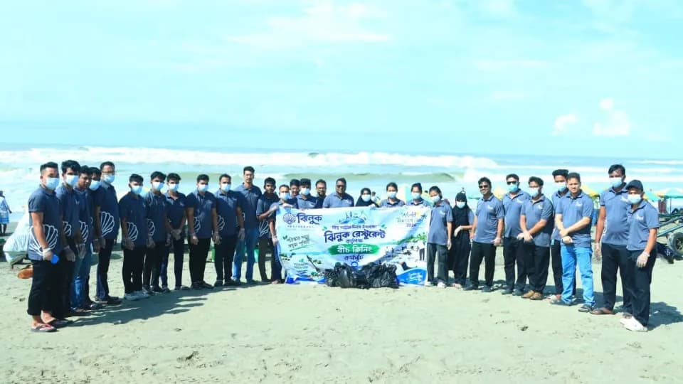 Jhinuk family marks World Tourism Day with beach cleanup in Cox’s Bazar