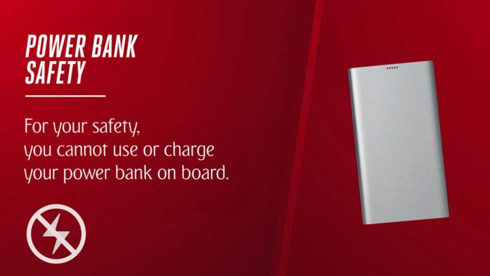 Emirates' new safety rules for usage of power banks onboard