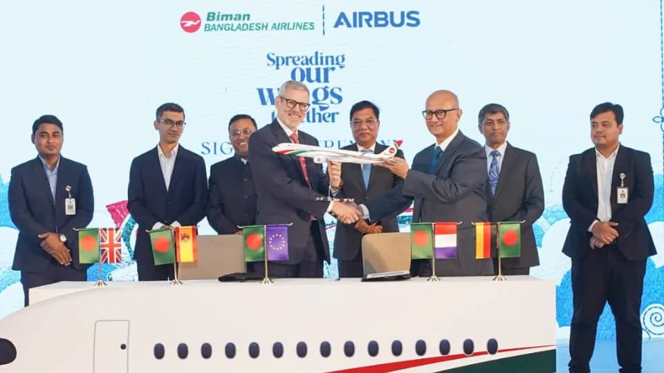 Biman signs Airbus deal for 10 aircraft in major fleet expansion
