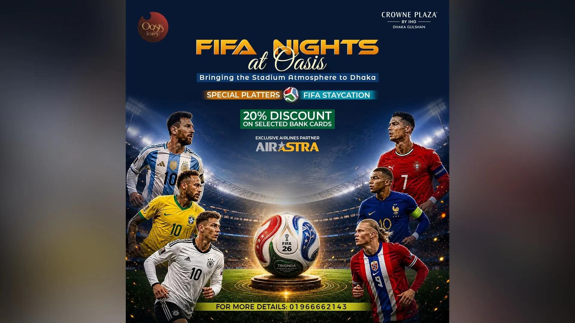 Crowne Plaza Dhaka Gulshan hosts FIFA nights for World Cup