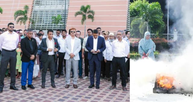 বেবিচক সদরদপ্তর ও শাহজালাল বিমানবন্দরের কার্গো এলাকায় অগ্নিনির্বাপণ মহড়া