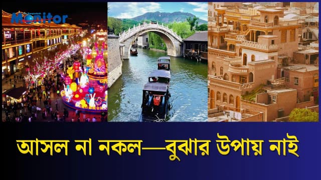 চীনের ‘নকল প্রাচীন শহর’—তবুও পর্যটকদের ভিড়