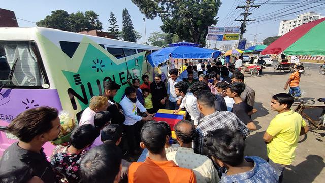 ‘Nuclear Bus’ starts its journey