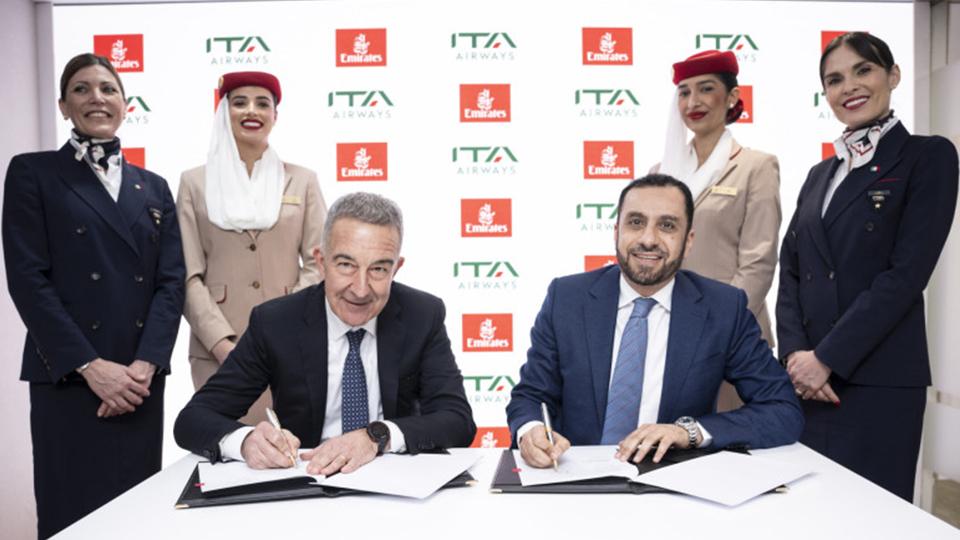 Emirates and ITA Airways sign codeshare agreement