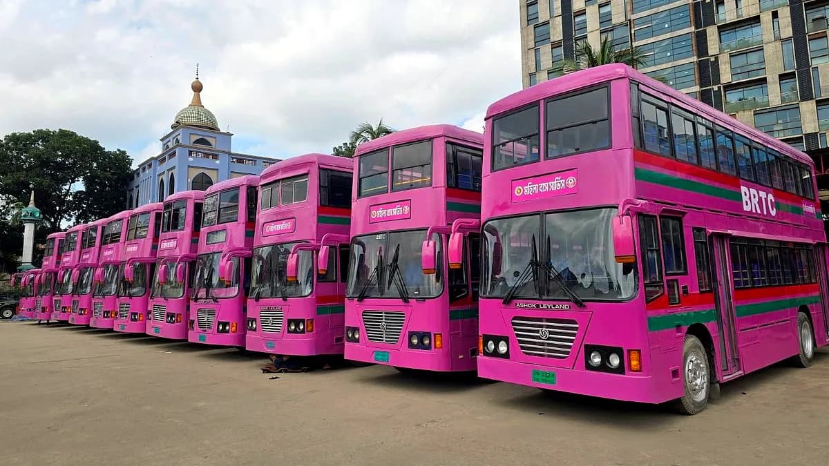 BRTC to launch 'women-only' pink bus service in Dhaka