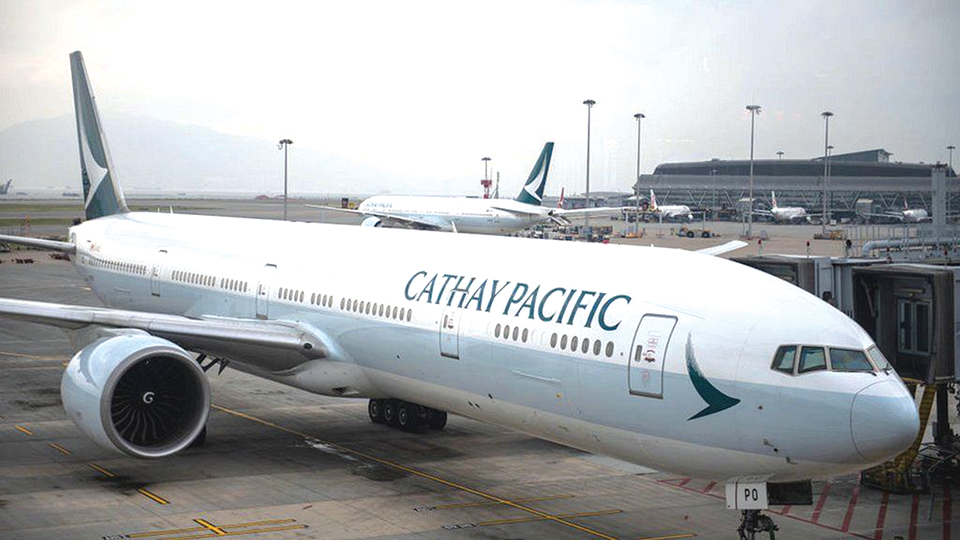 Cathay Pacific's passenger traffic up by 82.2pc YoY
