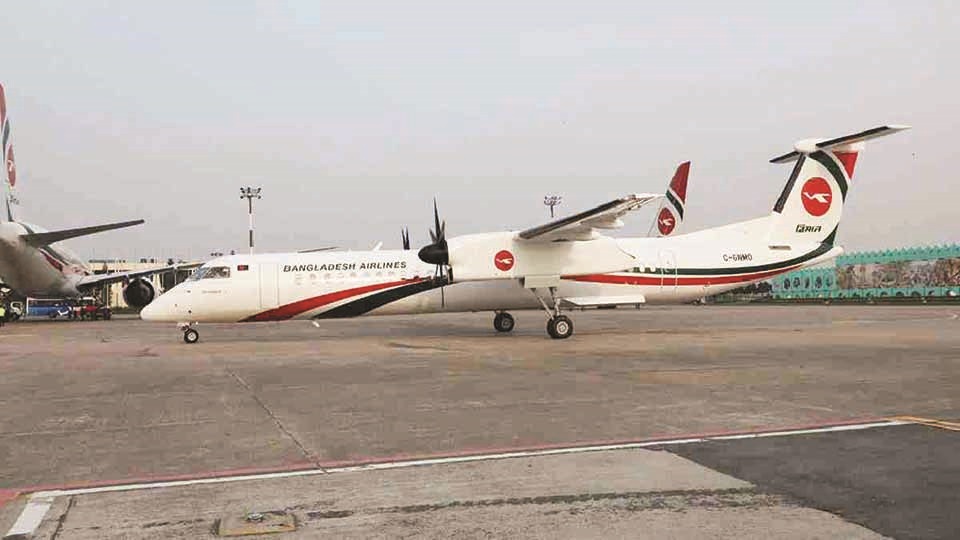 Biman's new Dash-8 grounded due to damage by pilot error