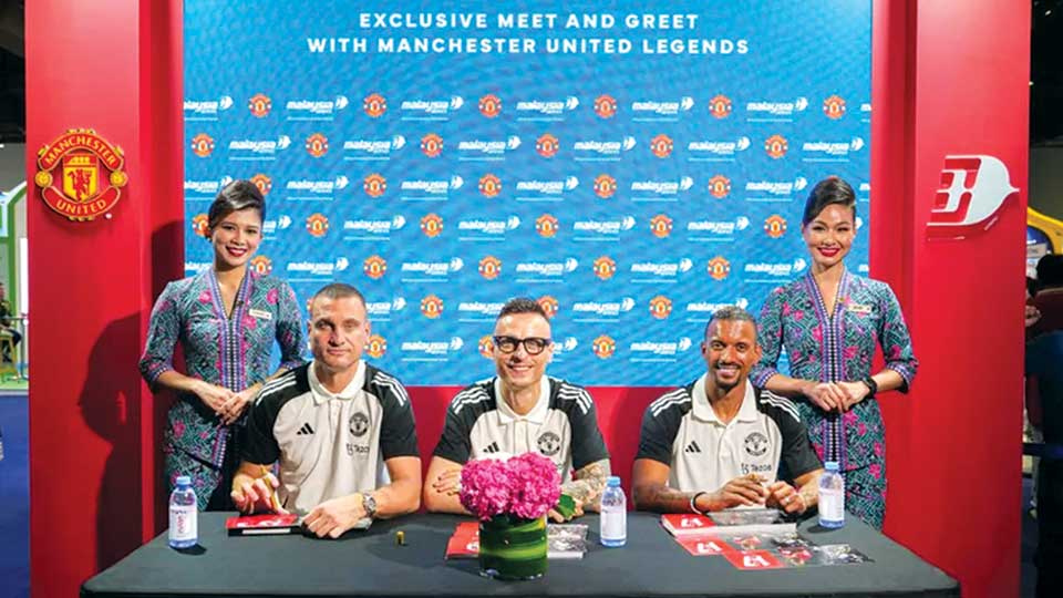 Malaysia Airlines onboard with Paris, Man Utd