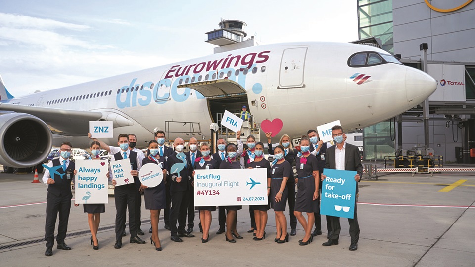 Lufthansa's Eurowings Discover operates maiden flight