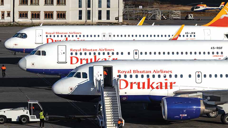 Drukair operates twice-weekly flights between Dhaka, Paro