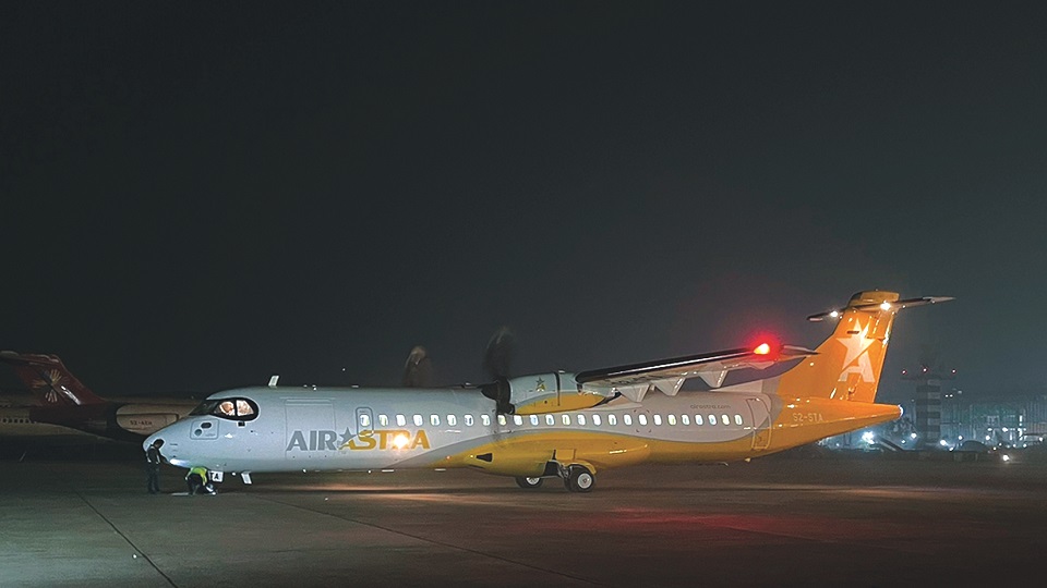 Air Astra's third aircraft ATR 72-600 lands in Bangladesh