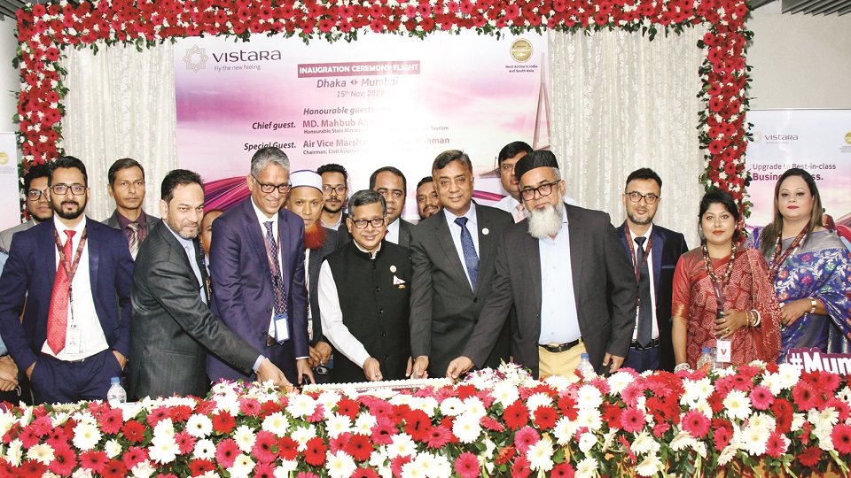 Vistara launches Dhaka-Mumbai flights