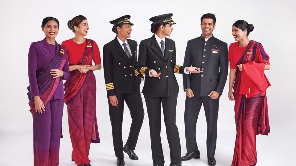Air India unveils new cabin crew uniform designed by Manish Malhotra