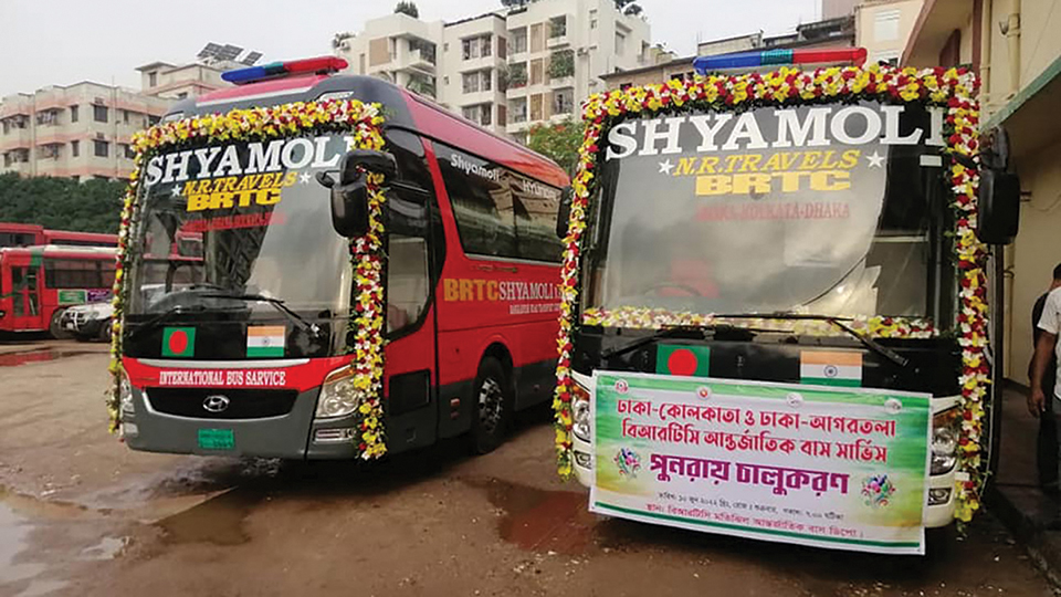 Bangladesh-India bus services resume after two years