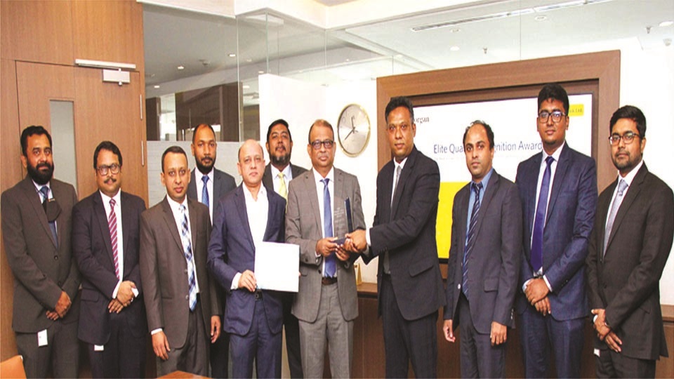 EBL wins JP Morgan's Elite Quality Recognition Award