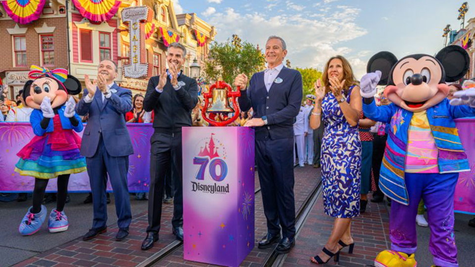 The Walt Disney Company CEO Bob Iger rings New York Stock Exchange opening bell alongside Disney Experiences