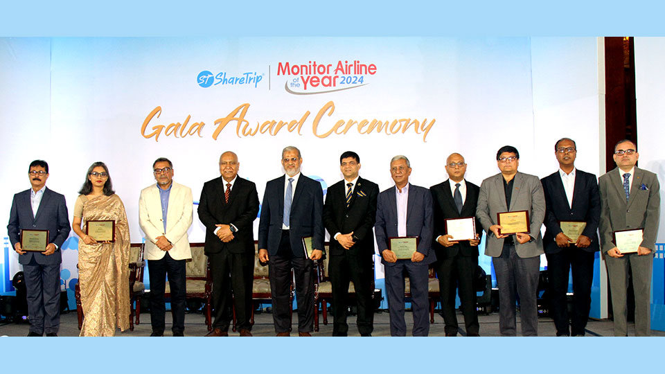 Chief guest, jury board members, partners, and organizer seen at the awards ceremony-Photo: Monitor
