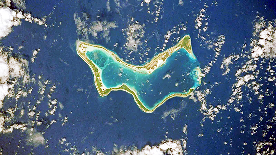 Diego Garcia, the largest island of Chagos