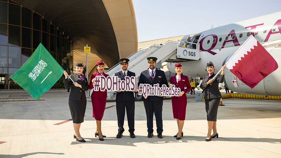 Qatar Airways lands inaugural flight at Saudi’s Red Sea