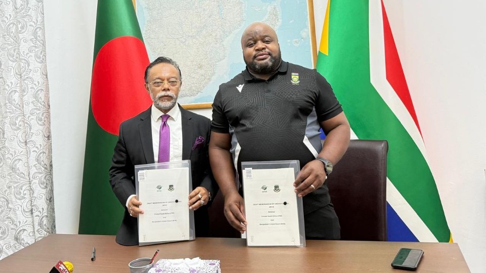 Bangladesh–South Africa sign new MoU on cricket cooperation