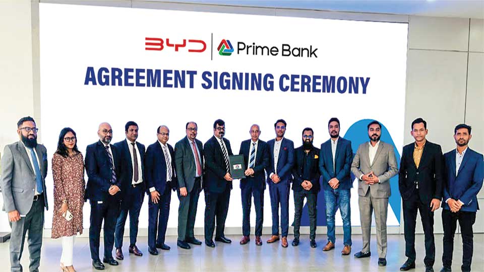 Prime Bank customers to enjoy special offer on loan for BYD Vehicles
