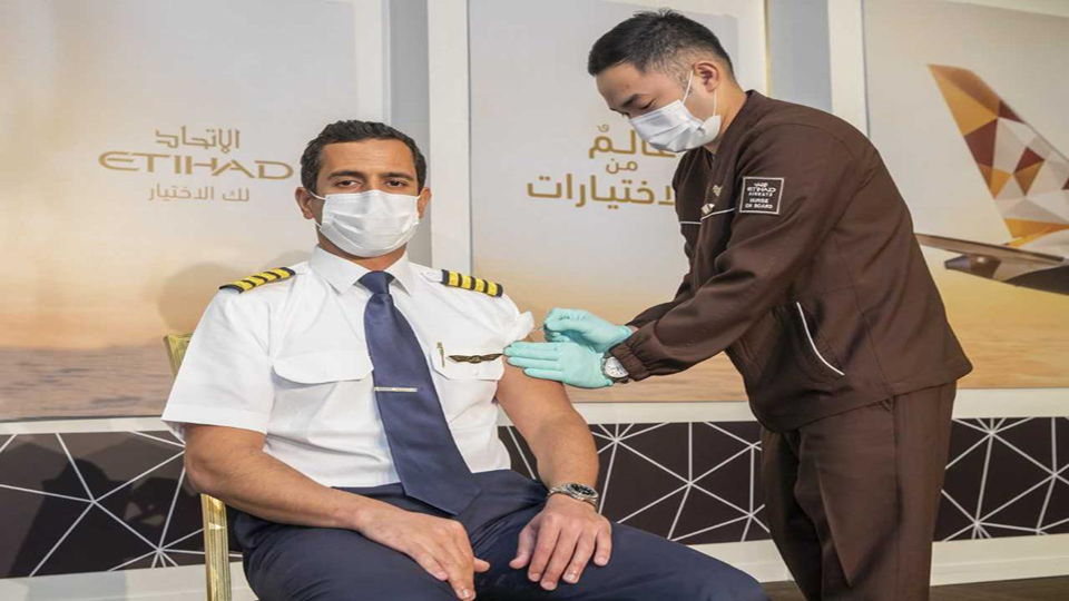 Etihad becomes first airline to vaccinate all pilots, cabin crew