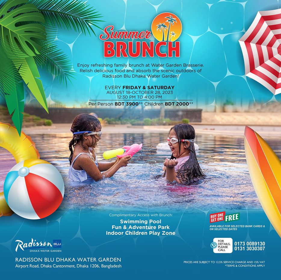 Indulge in the taste of a sparkling summer brunch @ Radisson Blu 