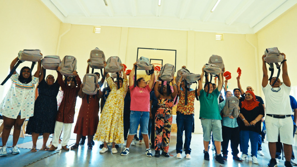 Emirates continues upcycled school bag distribution programme