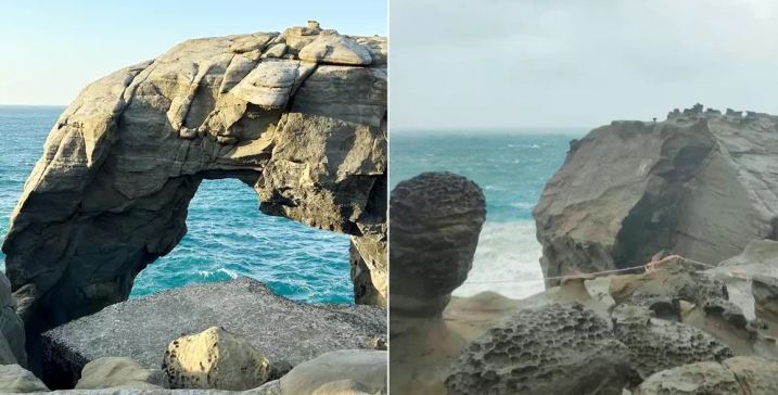 ধ্বসে পড়ল তাইওয়ানের বিখ্যাত ‘এলিফ্যান্ট ট্রাঙ্ক রক’ 