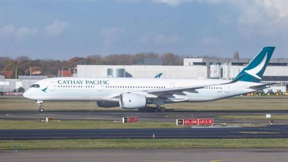 Cathay traffic down almost 100pc compared to pre-pandemic times