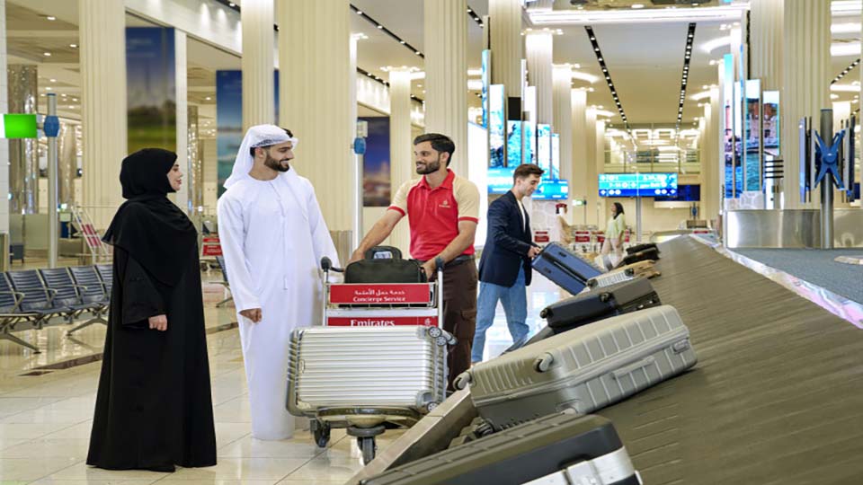 Emirates handled 2.7 million bags per month during winter