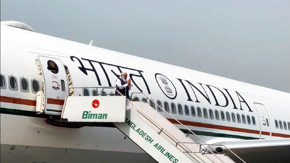 PM Modi’s first post-covid int’l flight to Dhaka in new Air India One