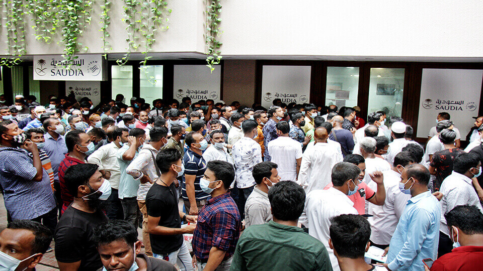 Saudia fails to help migrants with hotel bookings, 1000 expats miss flights