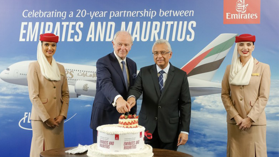 Emirates – Mauritius partnership hits 20 year mark