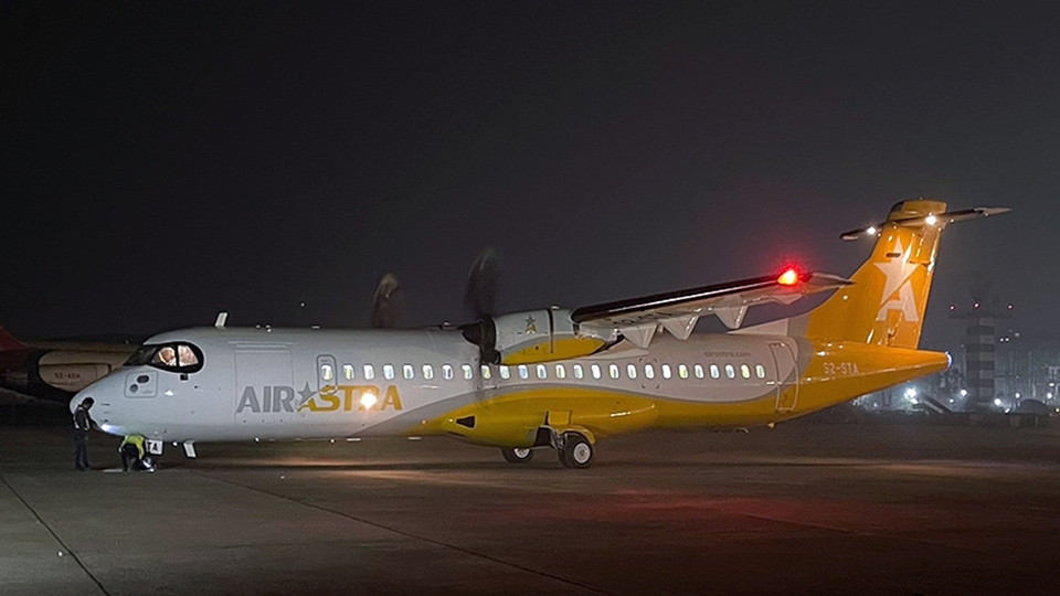 Air Astra’s third aircraft ATR 72-600 lands in Bangladesh