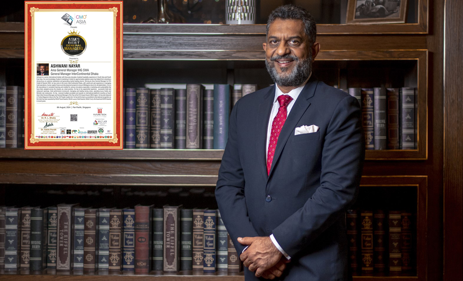 InterContinental Dhaka GM Ashwani Nayar recognised as Asia's Best GM