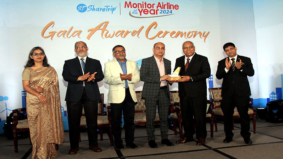 Biman crowned Best Long-haul Airline at ShareTrip–Monitor Awards 2024