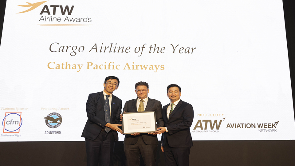 Cathay Pacific wins Cargo Airline of the Year award