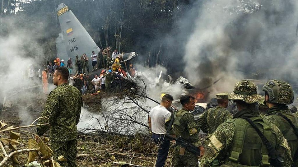 Colombian military plane crash claims dozens of lives