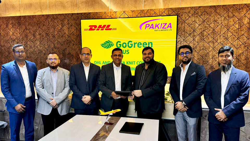 DHL Express BD inks GoGreen Plus service deal with Pakiza Knit Composite