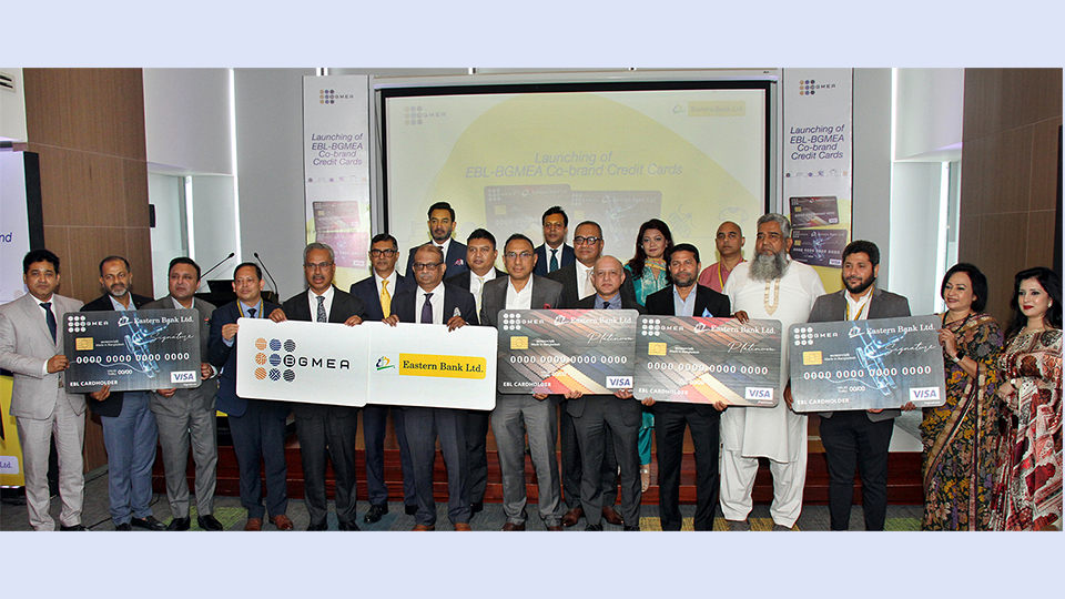 EBL launches Co-branded Visa Credit Card with BGMEA