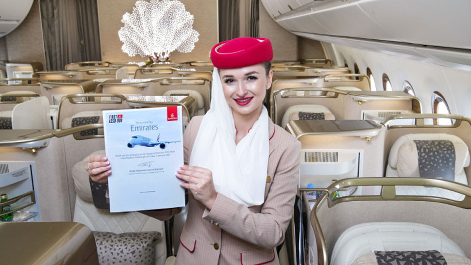 Edinburgh becomes the first commercial destination of Emirates A350
