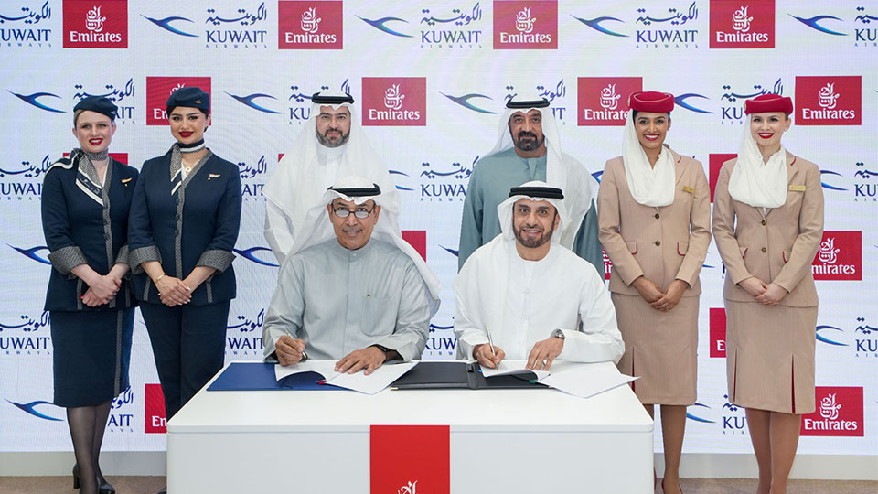 Emirates and Kuwait Airways ink interline agreement