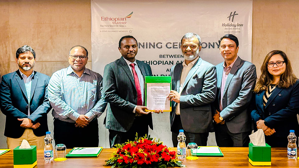 Ethiopian Airlines, Holiday Inn Dhaka ink strategic partnership