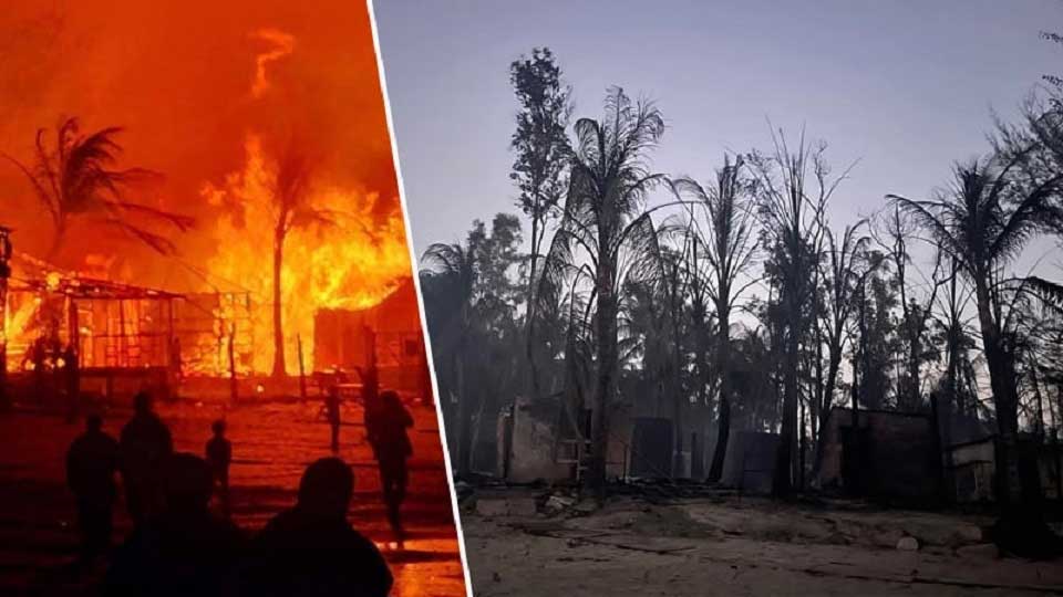 সেন্টমার্টিনে ভয়াবহ আগুন, পুড়ে গেছে ৩টি রিসোর্ট